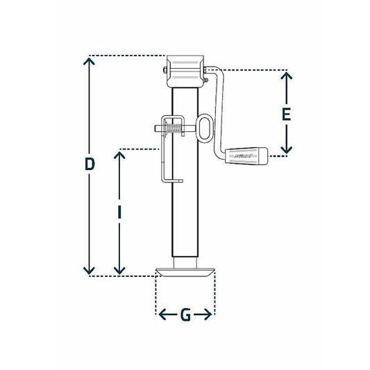 Side Winding Trailer Jacks – Type LF