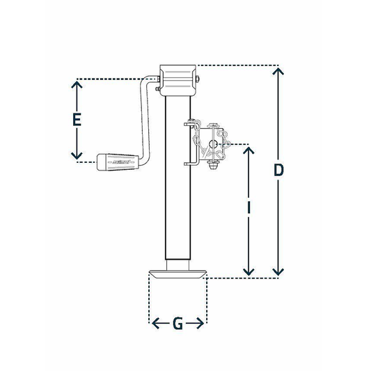 Side Winding Trailer Jacks – Type LT