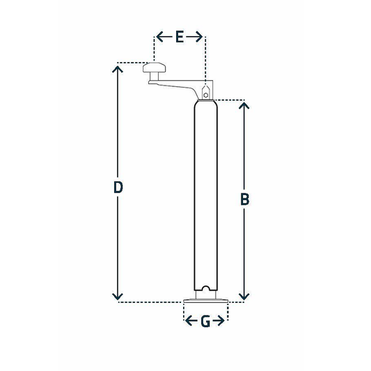 Top Winding Trailer Jacks – Type P 2