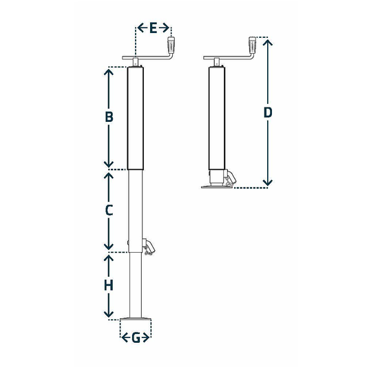 Top Winding Box Jacks – Type P 3SF