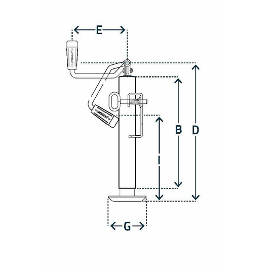 Top Winding Trailer Jacks – Type SF