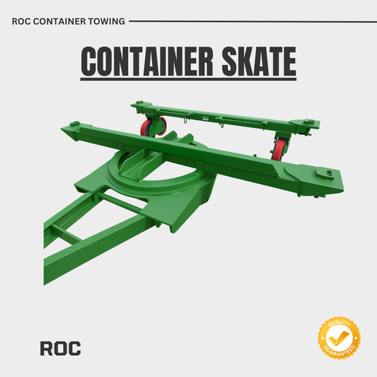 Green container skate with ROC branding on a white background