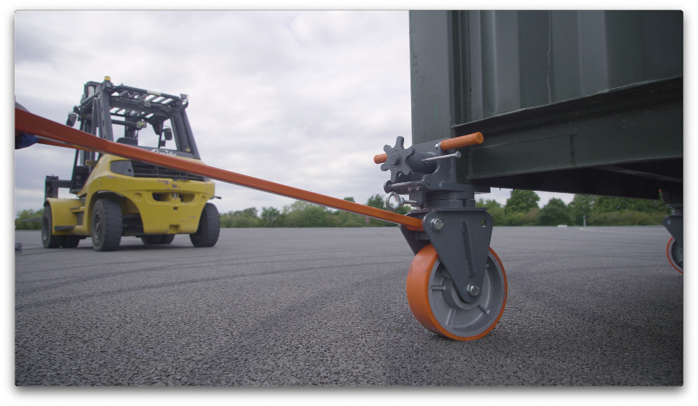 How to Move a Shipping Container Easily with ISO Container Castors