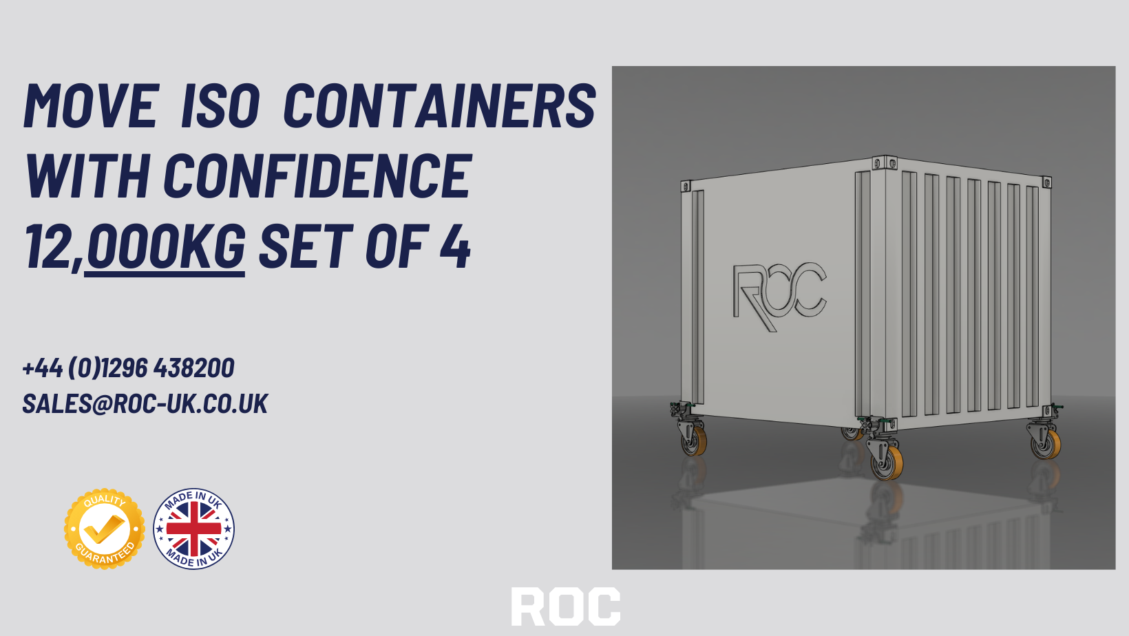 Move ISO Containers with Confidence – 12,000 kg ISO Container Castors (Set of 4)