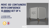 Move ISO Containers with Confidence – 12,000 kg ISO Container Castors (Set of 4)