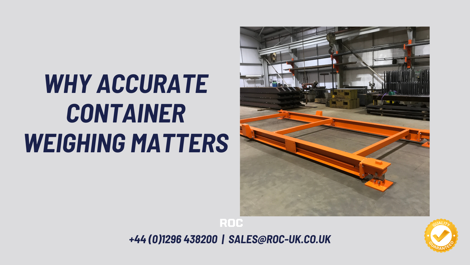 Shipping Container Scales: Why Accurate Container Weighing Matters