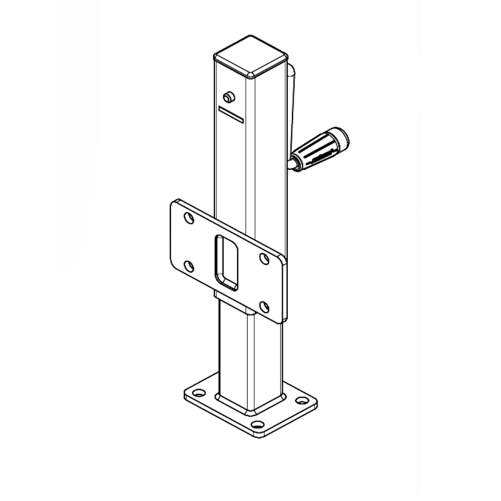 1000KG Castor Jack Side Wind