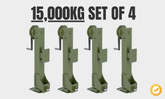 Shipping Container Lifting System – 15,000kg Capacity (Set of 4)