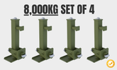 Shipping Container Levelling Supports – 8,000kg Capacity (Set of 4)