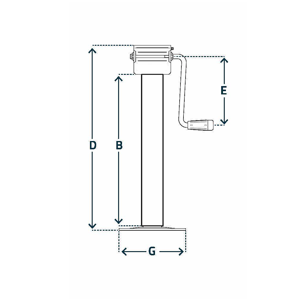 Side Winding Parking / Lifting Jacks – Type DG