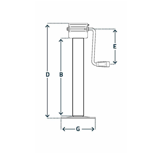 Side Winding Parking / Lifting Jacks – Type DG