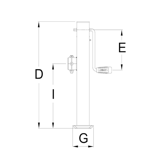 Side Winding Parking / Lifting Jacks – Type DG 5