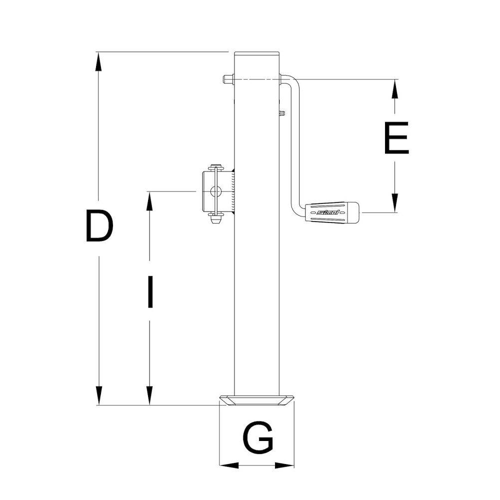 Side Winding Parking / Lifting Jacks – Type DG 600 5WZ