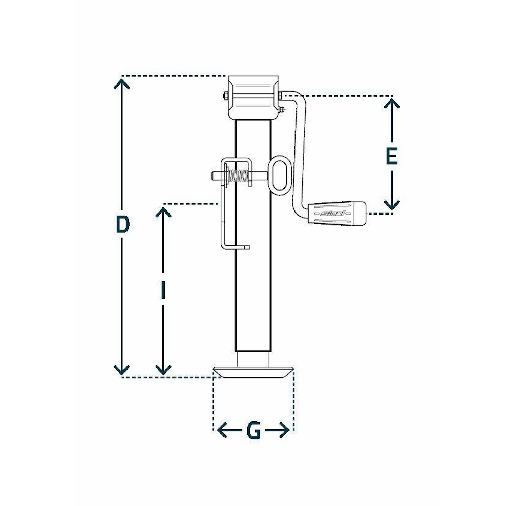 Side Winding Trailer Jacks – Type LF
