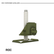 Green ROC container leveller on a white background