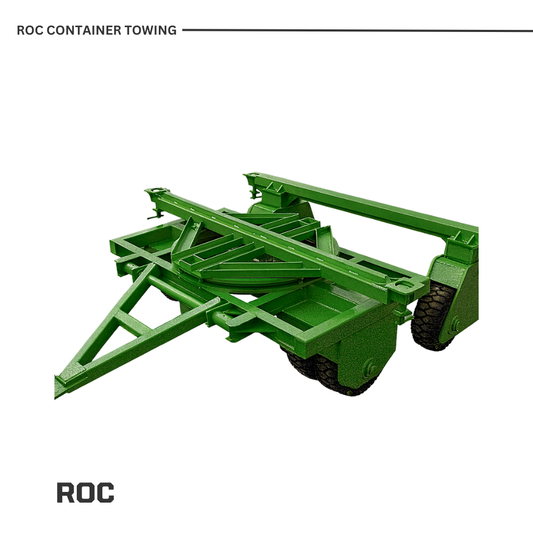 Shipping Container Towing Skate Rough Terrain with 'ROC' branding on a white background